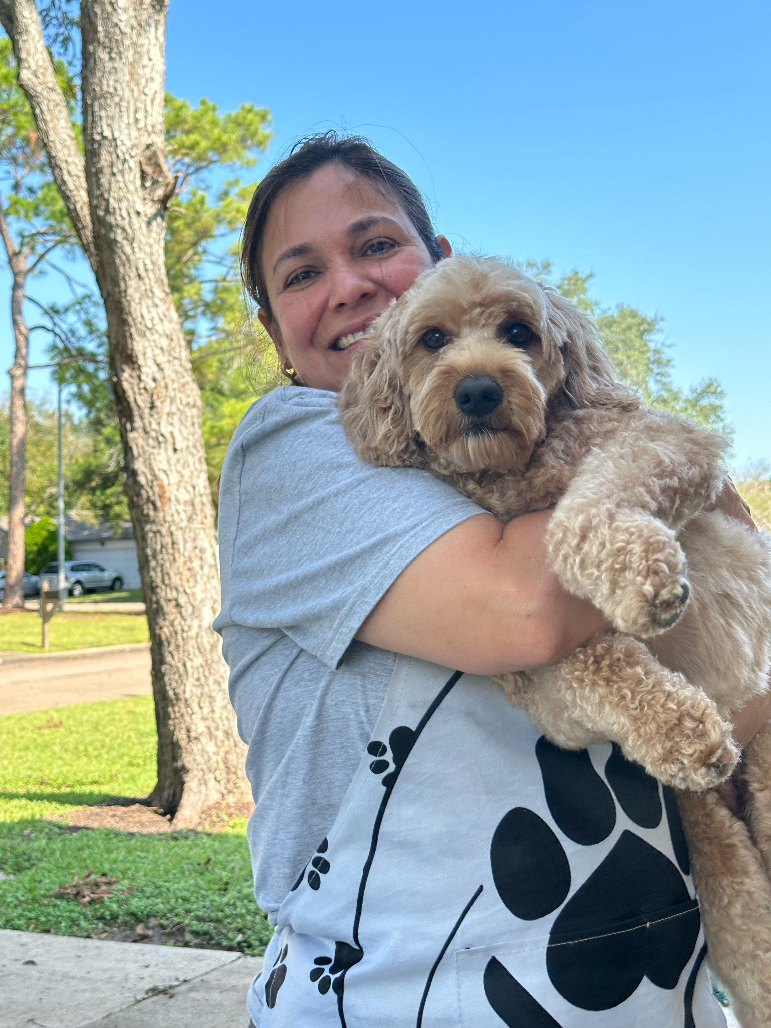 Woman with dog